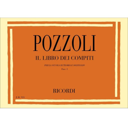POZZOLI IL LIBRO DEI COMPITI VOL. 1