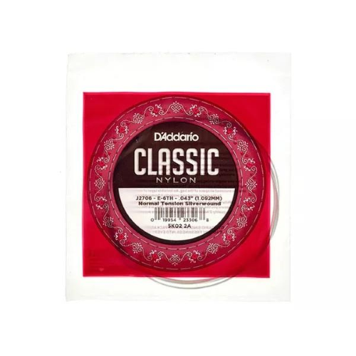 D'ADDARIO J2706 CORDA SINGOLA E6 CHITARRA CLASSICA