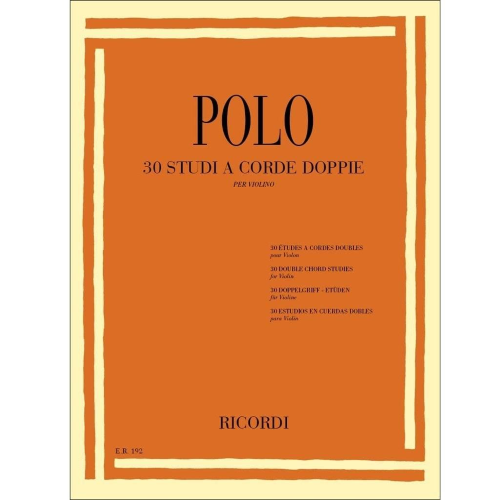 POLO 30 STUDI A CRODE DOPPIE PER VIOLINO