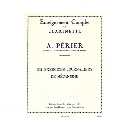 PERIER - 331 EXERCICES JOURNALIERS DE MECANISME 