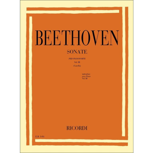 BEETHOVEN SONATE VOL. III PER PIANOFORTE
