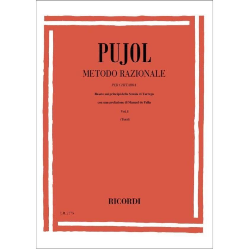 PUJOL METODO RAZIONALE PER CHITARRA