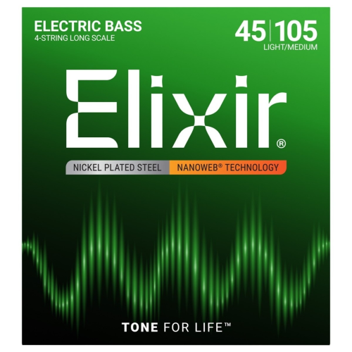 ELIXIR NANOWEB 14077 LIGHT/MEDIUM LONG SCALE BASS